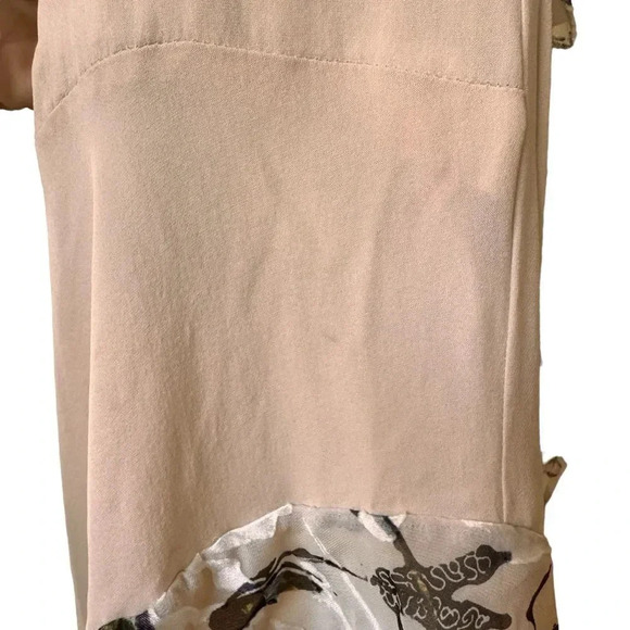 Grey Jason Wu Silk Dress Spaghetti Straps Midi Ruffles Tiered Cream 8 - Picture 9 of 15